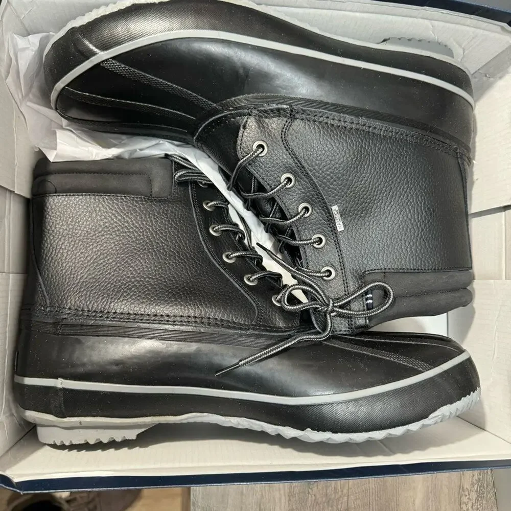 NAUTICA Mens Duck Waterproof Shell Snow & Rain Boot sz 12 Wide NEW # M358